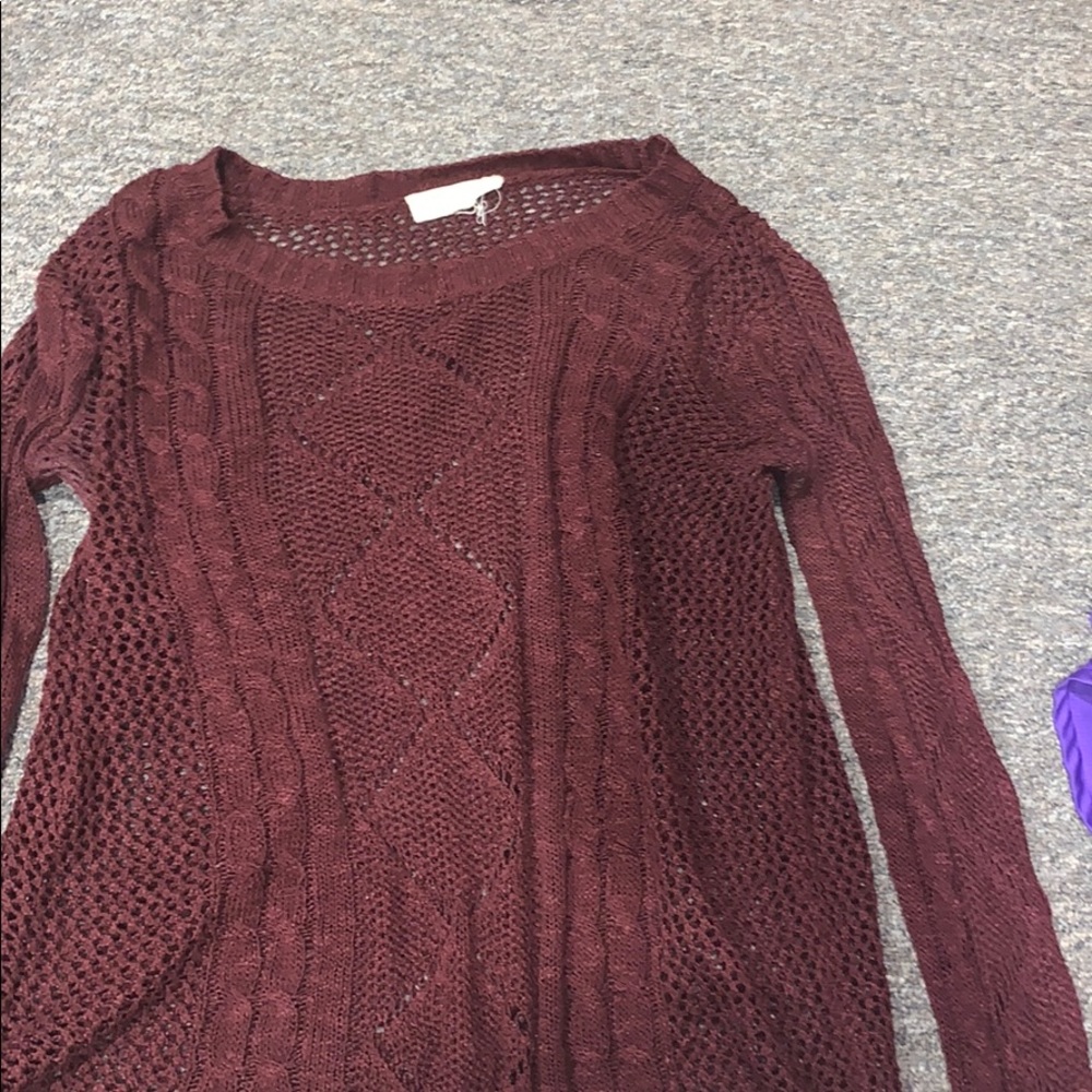 Cable knit sweater